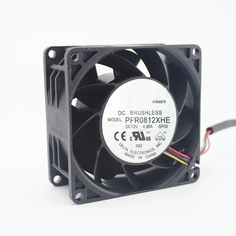 

Original 8038 dc12v 8cm super car booster violent fan 4.9A PFR0812XHE 13000 for 80*80*38mm