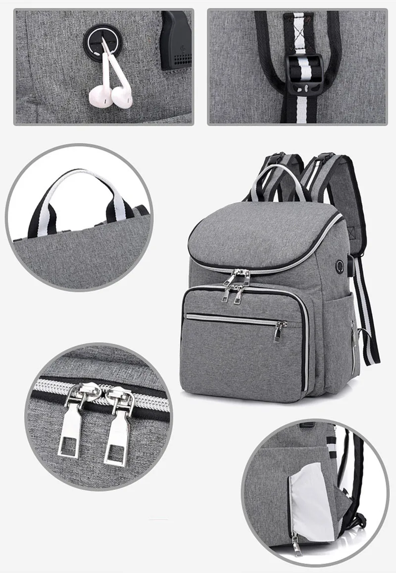 Baby Diaper Bag Multifunctional Newborn Nursing Bags Baby Care Mummy Maternity Travel Backpack Toddler Stroller Hang Bag BB6061 (25)