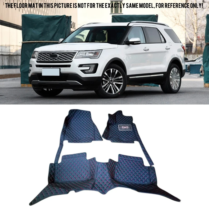 

Front and Rear Floor Mats & Carpets Foot Pads Floor Mats Protector For Ford Explorer 2011-2017
