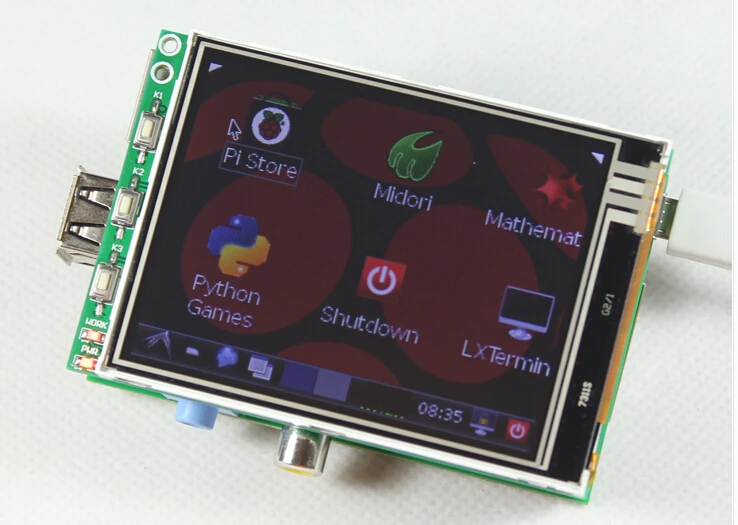 ЖК дисплей модуль Пи TFT 3.2 дюймов (320*240) сенсорный экран Дисплей для Raspberry Pi Модель b
