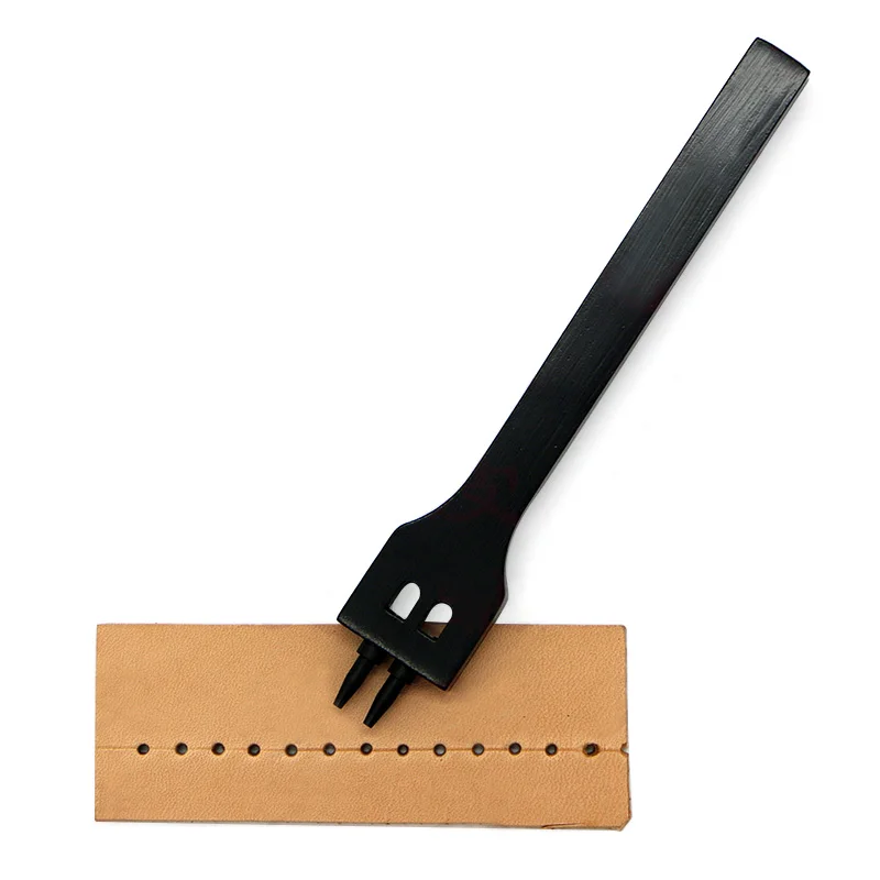 

Leather Punching Tool DIY Hand-punched Round Stitching Puncher Leather Tool, Edge Trimmer Can Replace Head Fittings 5mm