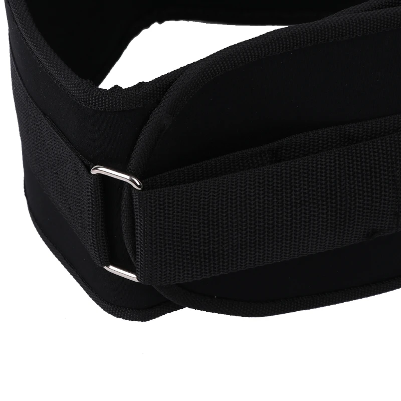 Черный ремень для тяжелой атлетики нейлоновые регулируемые ремни поддержки