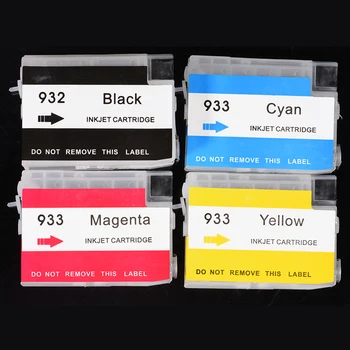 

932XL 933XL Refillable Ink Cartridges For HP 933 932 Cartridge For HP Officejet 7110 H812a 7610 6100 6600 6700 With Chips