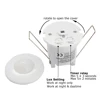 12V Motion Sensor Switch Infrared PIR 360 Degree Detection Recessed Ceiling AC 110V 220V Detector DC12V Lamp Light Sensor Switch ► Photo 3/6