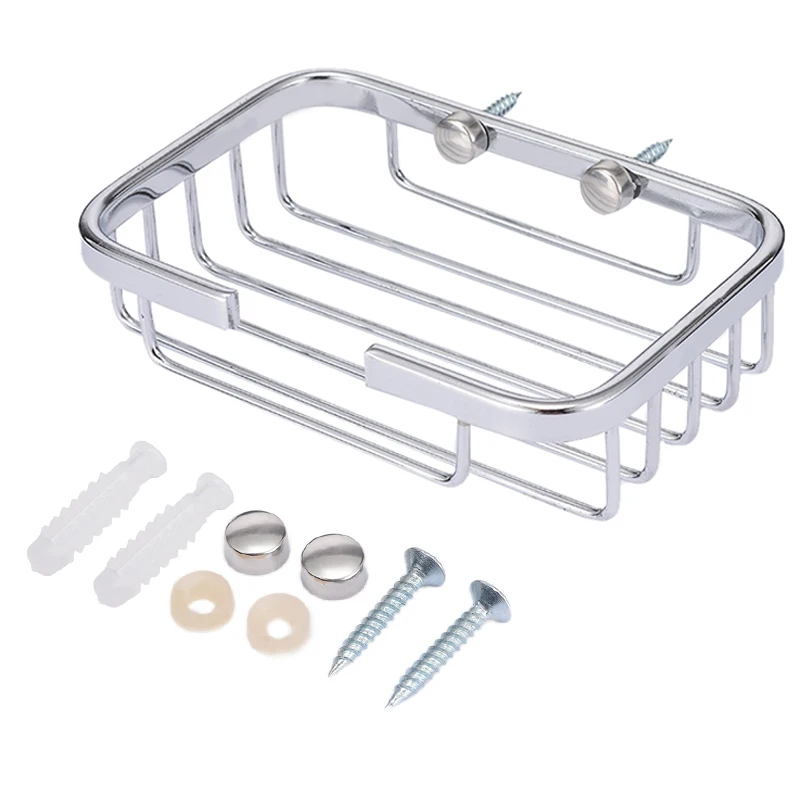 Mayitr Wall Mounted Shower Soap Holder High Quality Stainless Steel Soap Storage Container Dish Bathroom Accessories