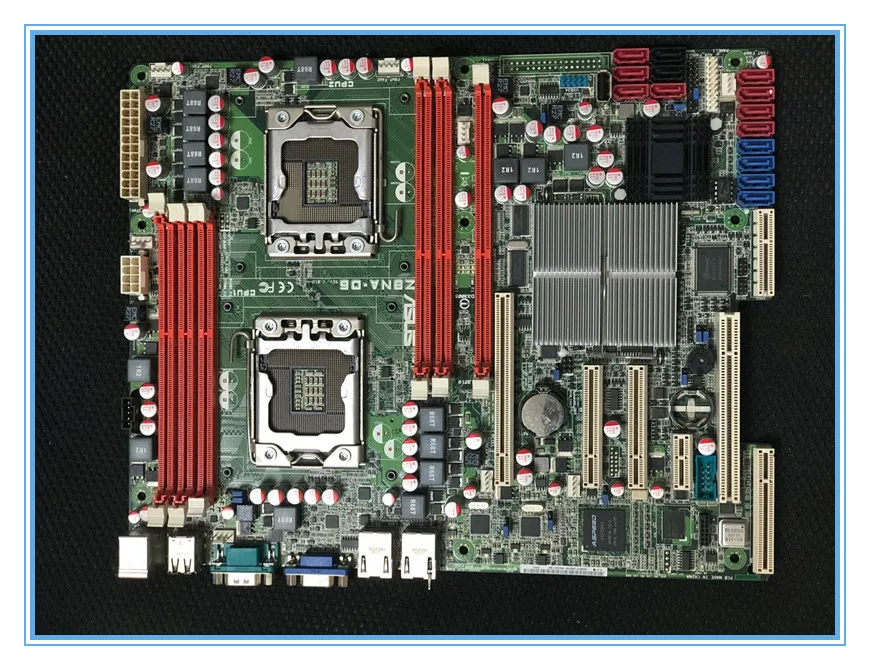 ASUS Z8NA-D6 оригинальная материнская плата LGA 1366 DDR3 X58 для Core i7 Extreme/Core i7 24GB настольная материнская плата