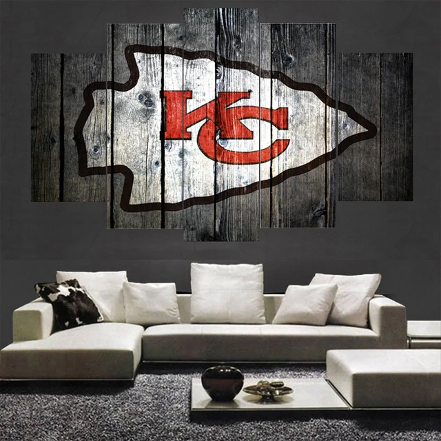 Sport Kansas City Chiefs Logo Schilderijen Muur Interieur Foto ... Sport Kansas City Chiefs Logo Schilderijen Muur Interieur Foto ...