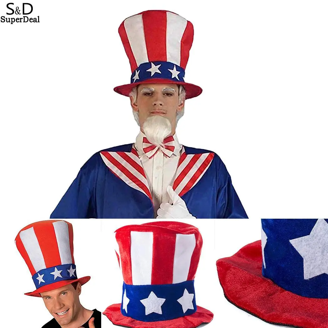 

Women Men American Flag Cap Gift Carniva Party Multicolor Decoration Hat