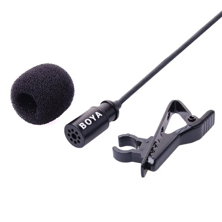 Boya BY-LM20 Lavalier Clip-on Omnidirectional Condenser Microphone for – JG  Superstore