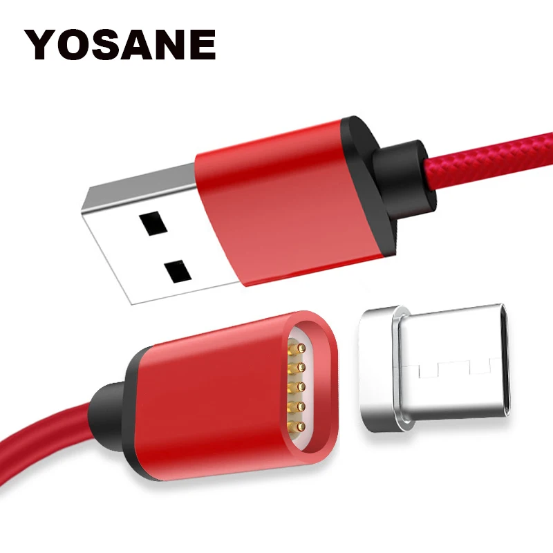 

USB Type C Magnetic Cable USB-C Type-C USB Fast Charger Data Magnet Cable For Samsung S8 S9 Plus Note 8 A3 A5 2017 Charging Wire
