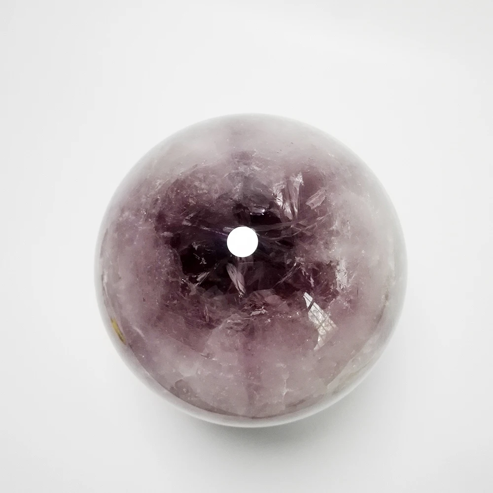 

3900g 140mm New Arrivals High Quality NATURAL Stones and Minerals Rock purple Trapiche crystal ball Specimens for decorative