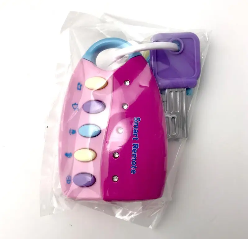 Детская игрушка музыкальный автомобиль игрушка-ключ умный пульт дистанционного управления автомобиль голоса ролевые игры обучающая игрушка tiaojia детский лабораторный набор - Цвет: pink