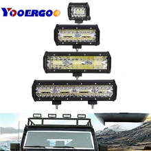 60 w 180 w 120 w 240 w CONDUZIU o Trabalho Barra de Luz para Tractor Boat Off-Road 4WD 4×4 Truck ATV SUV LED Fog Driving Farol 12 v 24 v Âmbar