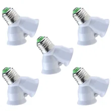 5 шт. винт E27 светодиодное освещение лампочка, розетка отклонения в размерах на 1-2 Разделение ter адаптер OT8G свет разделитель для ламп Разделение разъем для конвертера, адаптера
