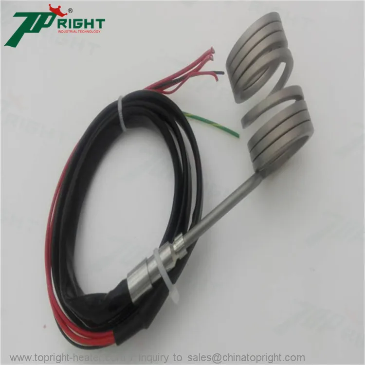 coil heater with silicone fiber sleeve 2