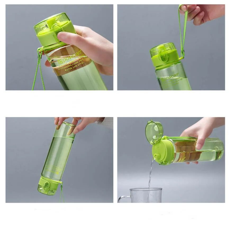 Новая бутылка для воды 400-1000 мл бутылка для вливания фруктов пластиковая заварочная Питьевая уличная спортивная сока лимон портативная альпинистская вода