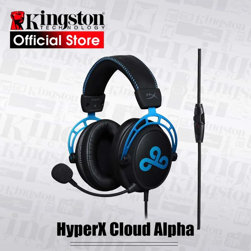 Наушники Kingston HyperX Cloud Alpha Cloud9 E-sports с микрофоном игровая гарнитура для ПК PS4 Xbox Mobile |