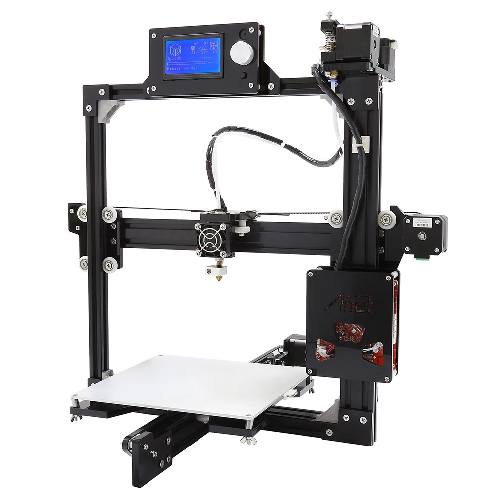 Anet A2 Plus Алюминиевый металлический 3D трехмерный DIY принтер с tf-картой офлайн