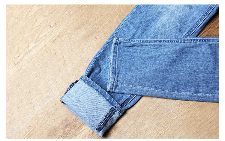 Женские узкие джинсы Новая Летняя мода бойфренд стиль мыть эластичные джинсы карандаш облегающие брюки-Капри женские брюки и джинсы
