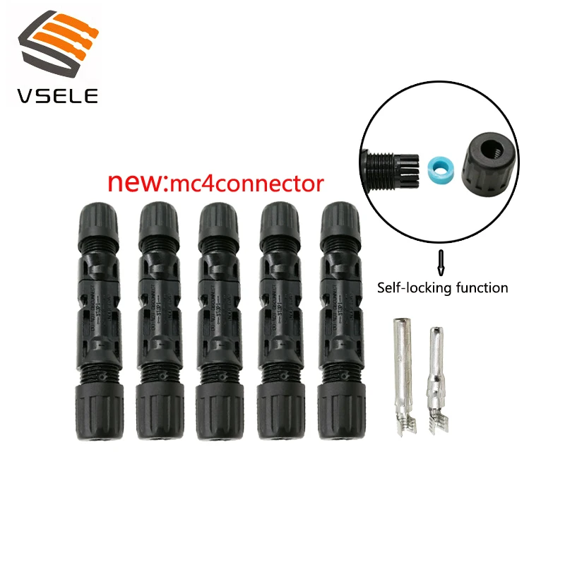 

10 PCS MC4 Connector 20A/30A/50A DC1500V Solar Panel branch series Connect solar system Male & Female for PV Cable 2.5/4/6mm2