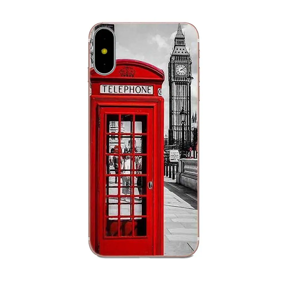 Мягкий силиконовый чехол для Huawei Honor 4C 5A 5C 5X 6 6A 6X 7 7A 7C 7X 8 8C 8S 9 10 10i 20 20i Lite Pro London Bus England