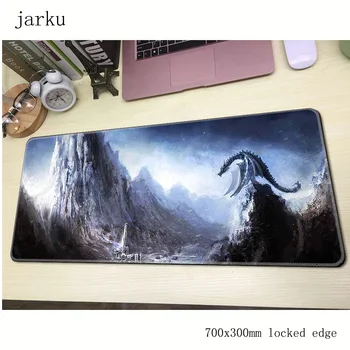 

skyrim pad mouse computador gamer mause pad 700x300X2MM padmouse big Beautiful mousepad ergonomic gadget office desk mats