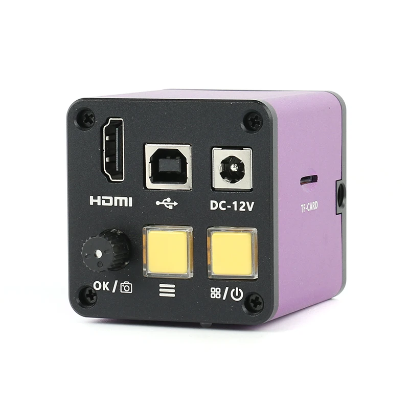  USB HDMI Digital Eyepiece Video Microscope Camera TF Card Video Recorder 0.5X Eyepiece Adapter Lens