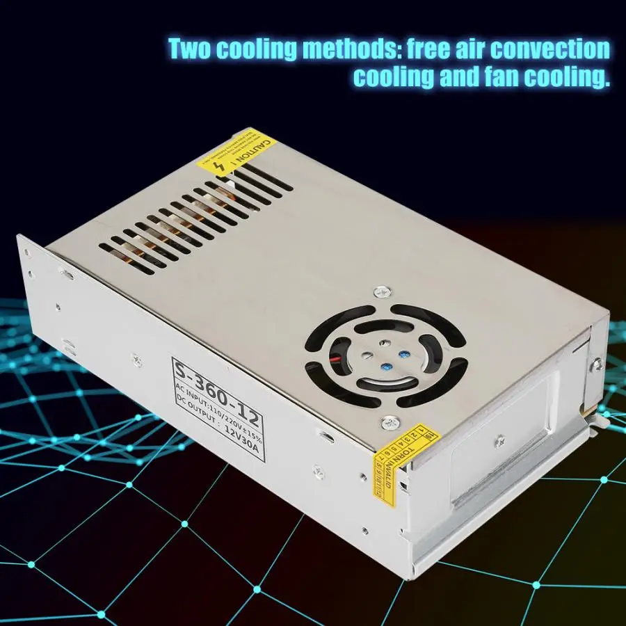 Промышленное оборудование DC 12V 30A LED Драйвер импульсного источника питания