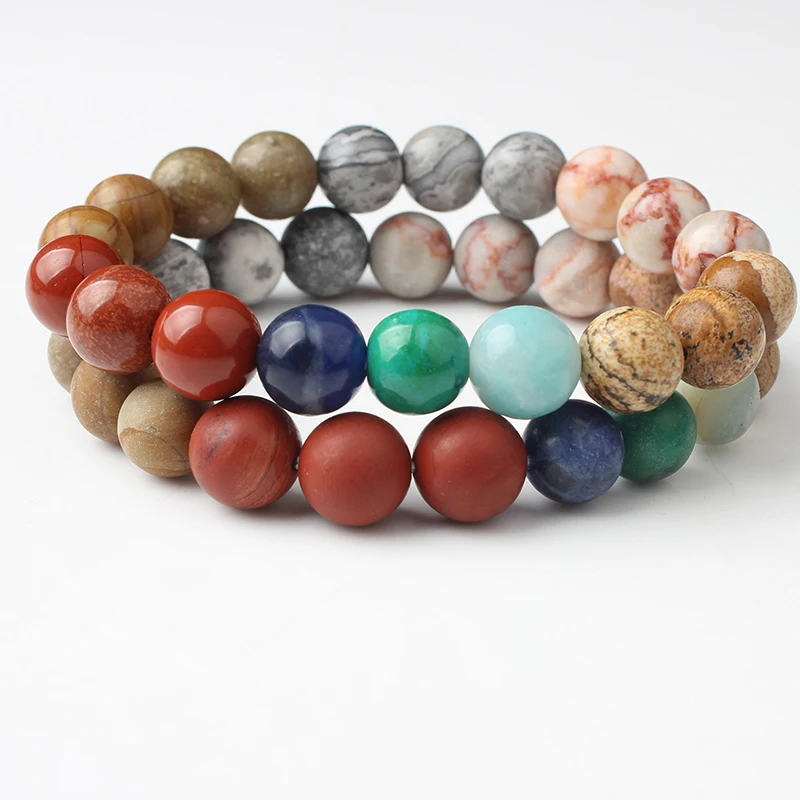 

LanLi 8mm Fashion natural Jewelry colored stone Bracelets be fit for Glamour rmen and women send Gifts and amulet