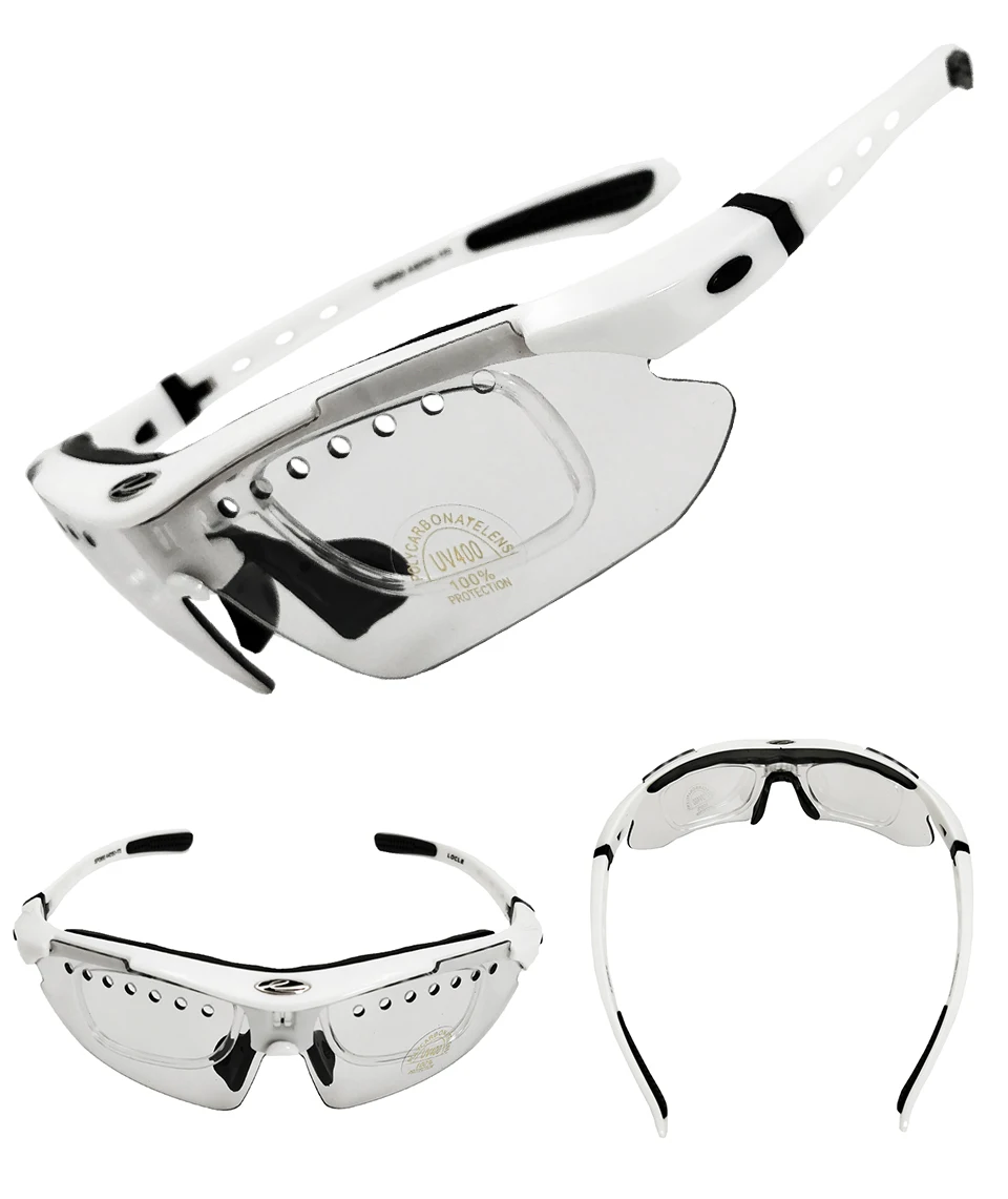 LOCLE Photochromic Cycling Bicycle Bike Glasses Outdoor Sports Bicycle Bike Sunglasses Goggles Bike Eyewear UV400 Gafas Ciclismo