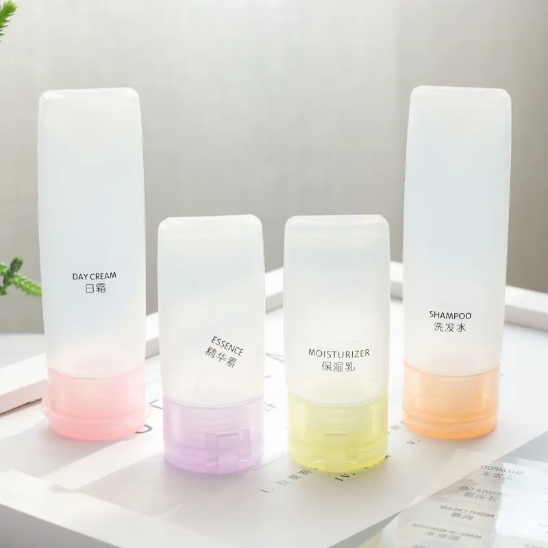 20ml Refillable Bottles Travel Skin Care Lotion Shampoo Gel Squeeze Bottle Flip Cover Tube