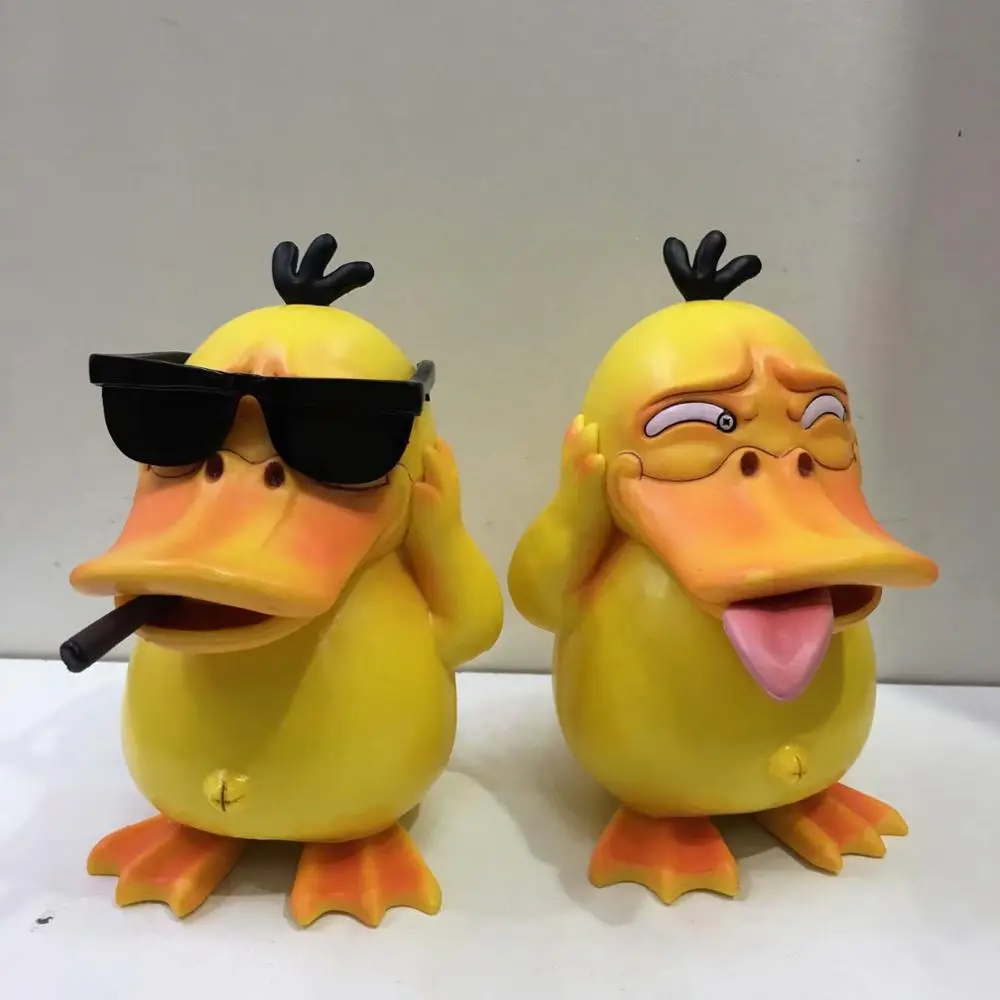 13 см японское аниме GK Psyduck со смешным видом фигурка модель игрушки pkm фигурка игрушки украшение комнаты пародия фигурка игрушки