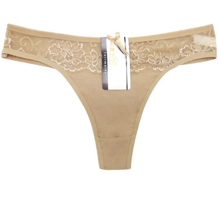 6pcs/lot M L XL Women Cotton G String Fashion Sexy Lace Panties Women's Thongs Briefs Low Waist Underpants Underwear