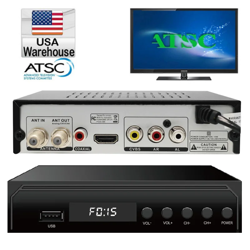 США/Мексика/Канада/Южная Корея ТВ приемник наземный ATSC коробка 1080P HDMI MPEG 4 H.265