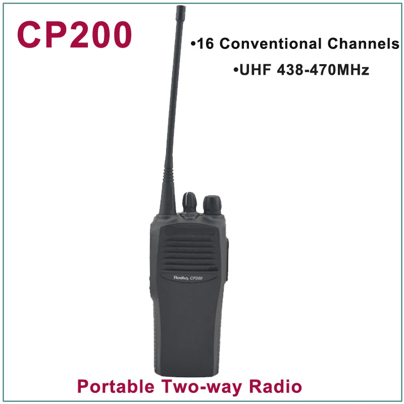 Совершенно новый CP200 UHF 438-470MHz 16 обычных каналов Портативное двухстороннее радио