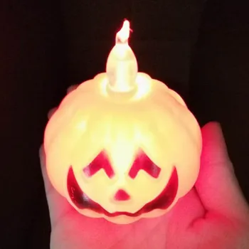 

New Pumpkin LED Candle Light Kids Toys Gift Night Light Table Lamp Home Decoration Halloween Glow Party Supplies Wedding