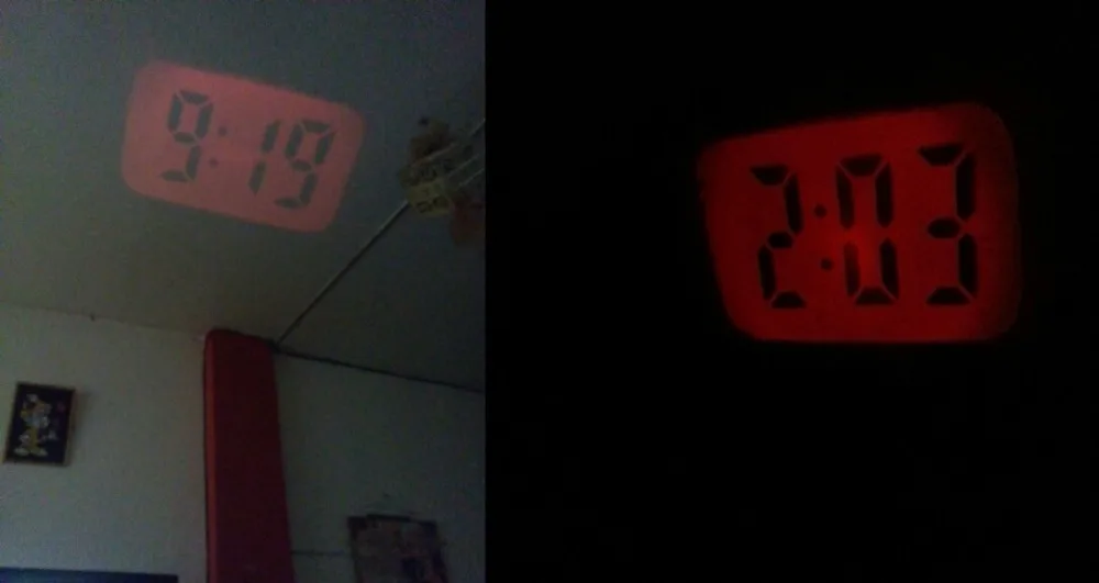 Современные мини Цифровые часы с защитой фонарик портативный светодиодный потолочный и настенное время показать часы Magic электронные