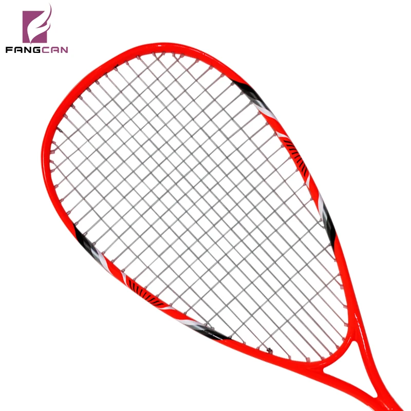 2pc/lot FANGCAN FCSQ-01 Aluminum Carbon Composite Alloy Squash Racket for Primary Players with String with Cover