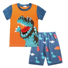 Kids Pajamas Set Children Cartoon Sleepwear Boys Home Pajamas Cotton Sweet Animal Pyjamas 2-7T Nightwear цена Kids Pajamas Set Children Cartoon Sleepwear Boys Home Pajamas Cotton Sweet Animal Pyjamas 2-7T Nightwear цены онлайн