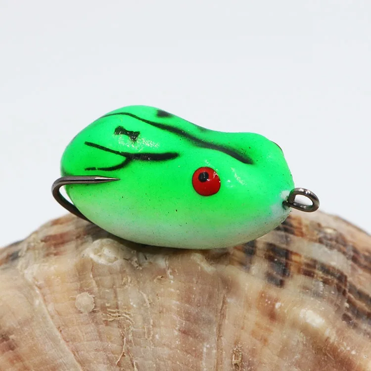 Fishing lure 1pcs 4cm 5cm Soft wobblers silicone Floating Frog lure Artificial Bait For Bass Snakehead accessories pesca