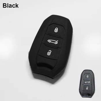 

2015 New Car Styling Intelligent Silicone Key Cover For 3 Buttons Peugeot 301 308S 408 508 2008 3008 1 Colors High Quality