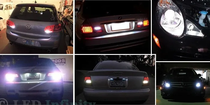 Lâmpadas de Lente Potência para Luzes de Backup Led de Alta Ijdm Auto ou Estacionamento Base: Led12v H21w Bay9s 120 16 Ijdm auto h21w bay9s 120 lâmpadas de
