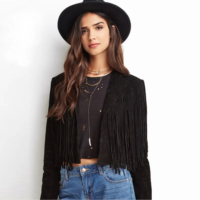 

Women Coat and Jacket Punk Style High Waist Black Short Jacket Outerwear Black Long Sleeve Women Cool Black Jacket