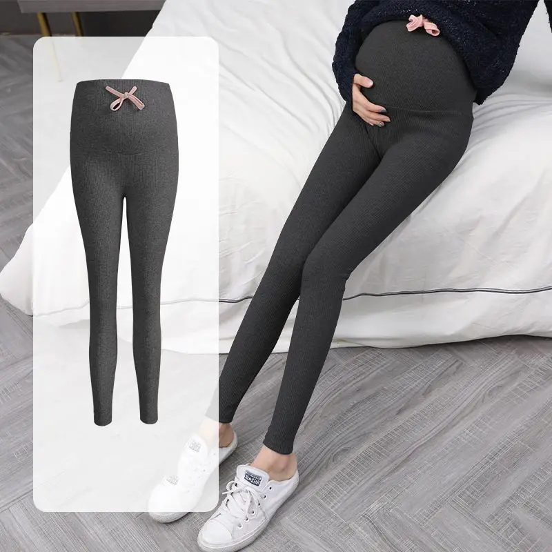 Одежда для беременных женщин; Осенние леггинсы с завязками для беременных; обтягивающие модные эластичные брюки-карандаш для беременных