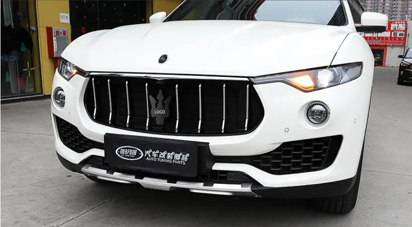 ABS хром автомобиля Передние защитные бамперы защита противоскользящая пластина подходит для Maserati Levante