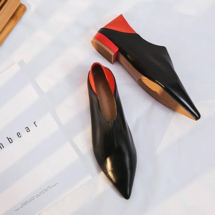 

MLJUESE 2019 women flats Soft Cow leather mixed colors comfortable flats shoes spring autumn casual shoes party dress size 34-40