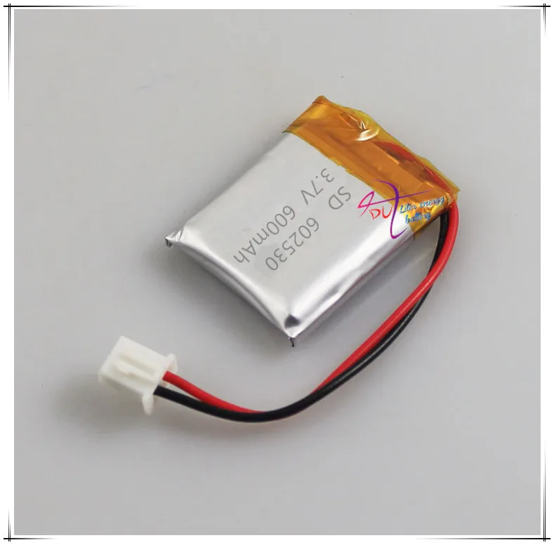 Li po XHR 2P 2 54 3 7 В 600 мАч 602530 полимерная литиевая батарея MP3 звуковая карта