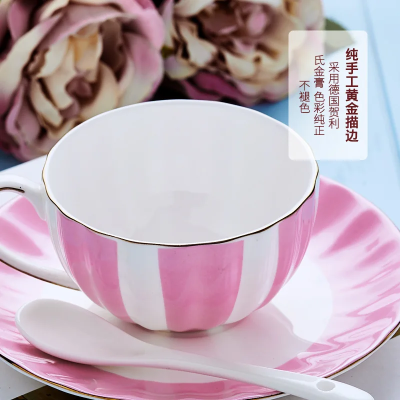 Европейская садовая Тыква набор кофейных чашек Пномпень чай Guci керамическая чашка и блюдце 200 мл
