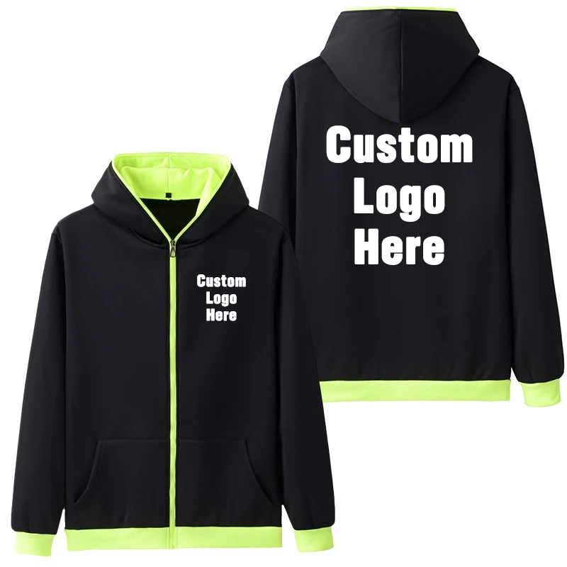 2019 New Arrival for Spring Living Coral Custom Men Women Hoodies DIY Logo Design Hoodie Zipper Coat Jacket Sweatshirts 