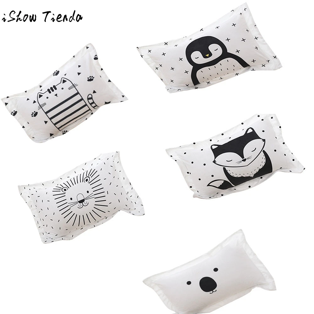 

ISHOWTIENDA Nordic Style Cartoon High Quality Soft Plush Pillowcase Cute Removable Washing Travesse *30 Poster 2017 Decorative